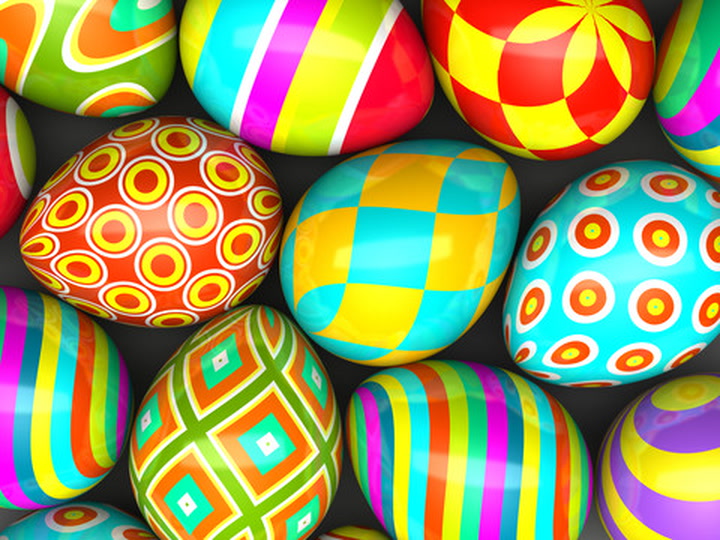 påskeegg dekorerte